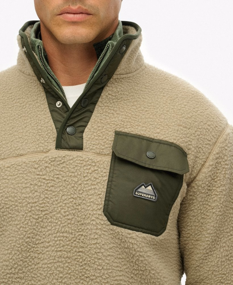 Fuji fleecevest met drukknoopsluiting