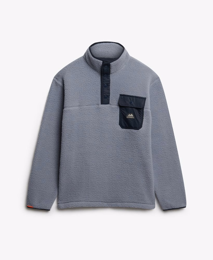 Fuji fleecevest met drukknoopsluiting