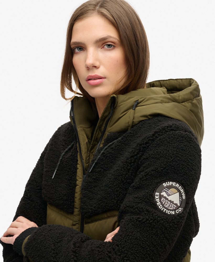 everest bomber hybrid jacket in grijs gemêleerdjaffa