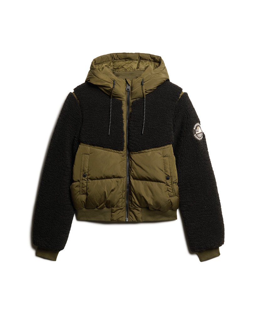 everest bomber hybrid jacket in grijs gemêleerdjaffa