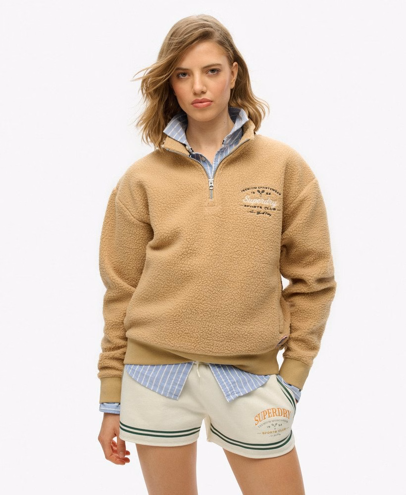 Country Club Fleece Half Zip Sweatshirt