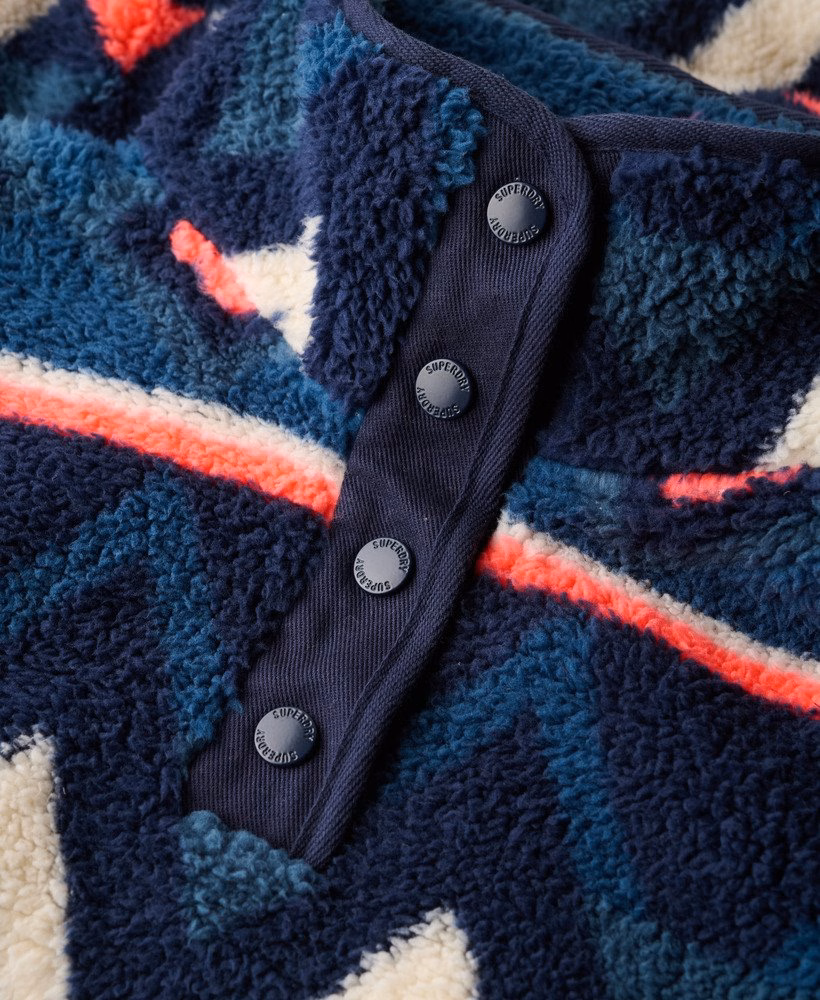 Superzachte teddyfleece met print