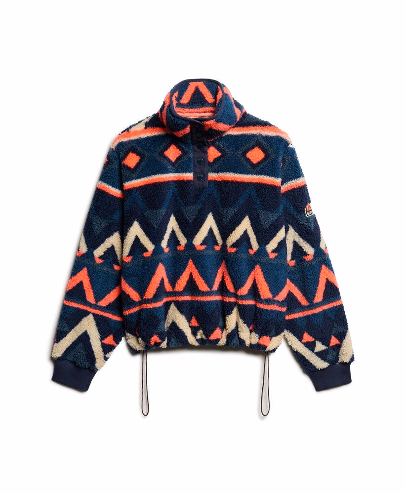 Superzachte teddyfleece met print