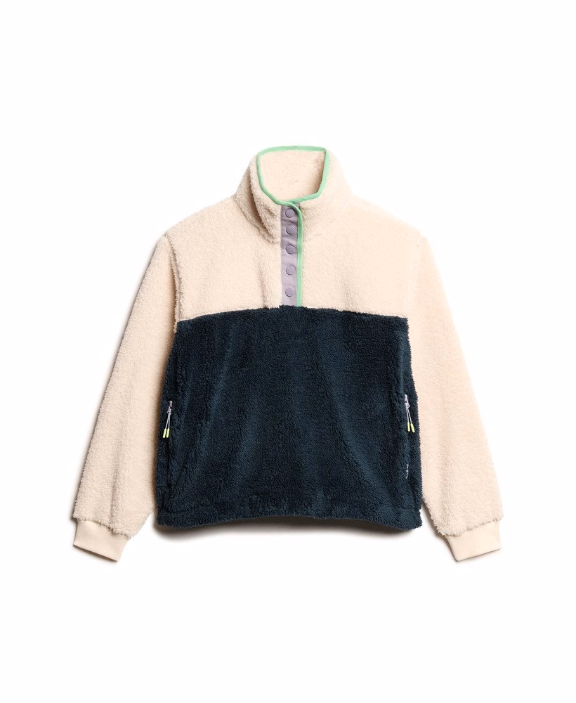 Superzachte teddyfleece met een mix van verschillende materialen