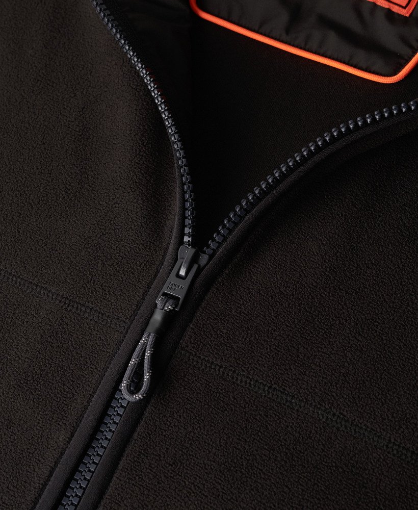 active fleece gilet in zwart