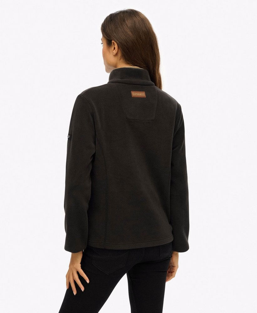 Landgoed fleece met halve rits