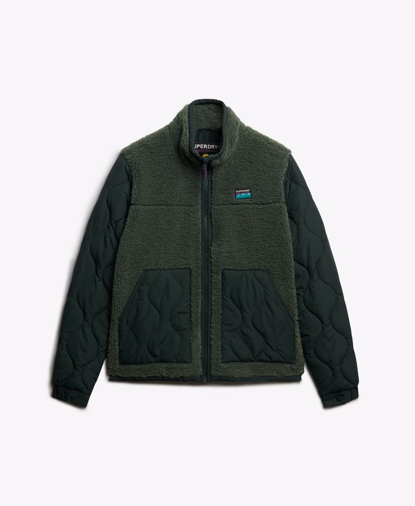 Sherpa fleece hybride jas