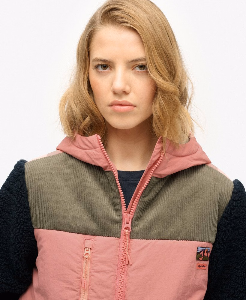 Fleece Sherpa-jas met capuchon