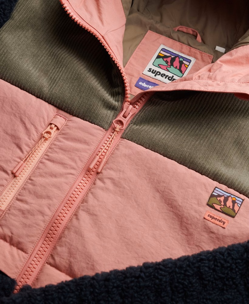 Fleece Sherpa-jas met capuchon
