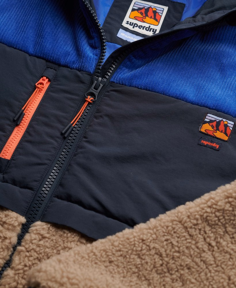 Fleece Sherpa-jas met capuchon