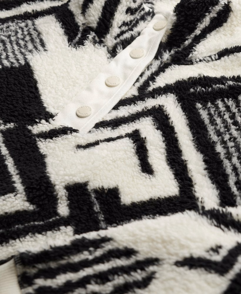 Superzachte teddyfleece met print