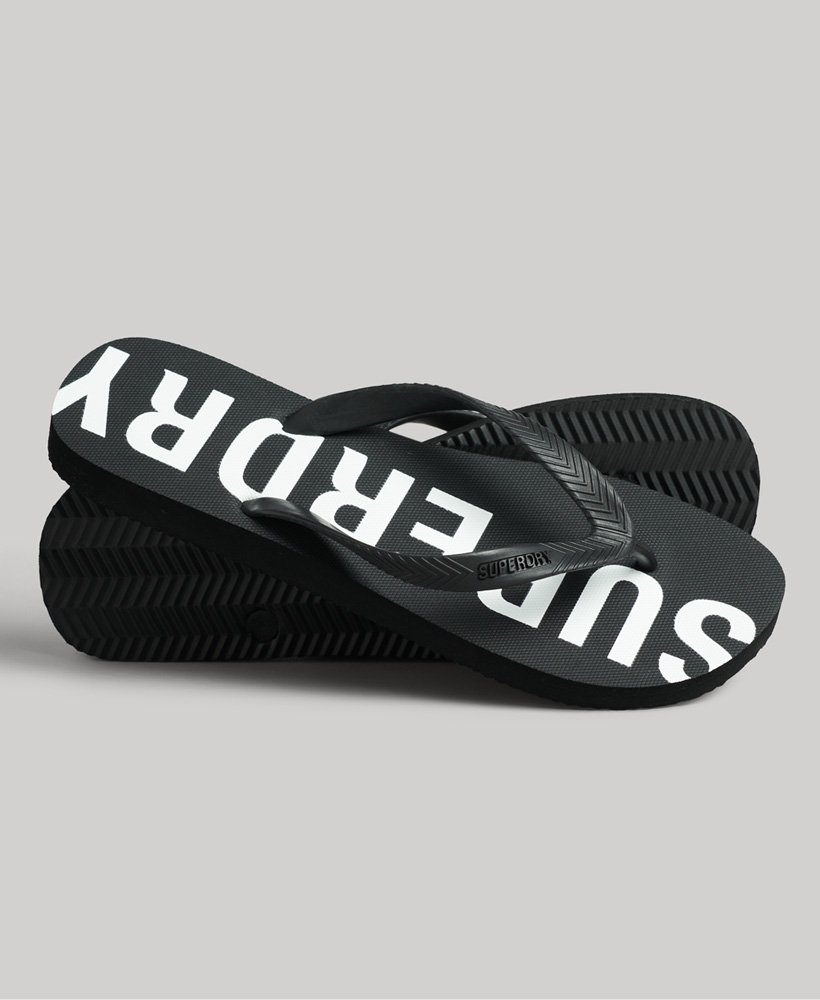 code core sport flip flops in zwartwit