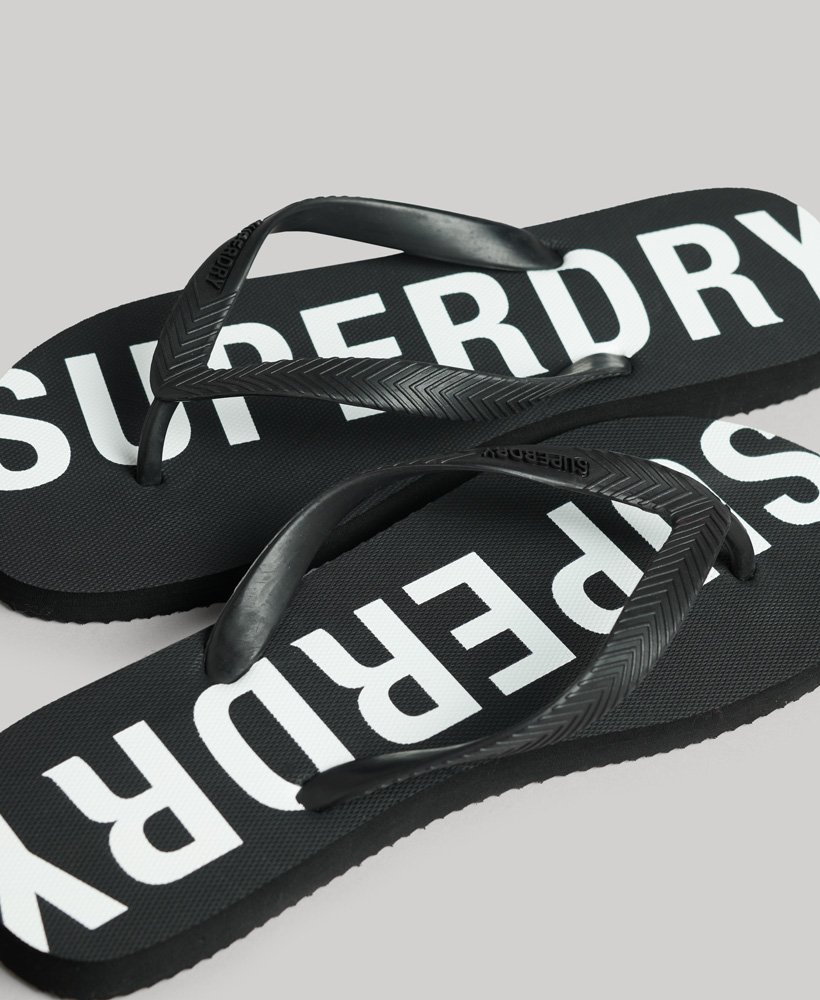 code core sport flip flops in zwartwit