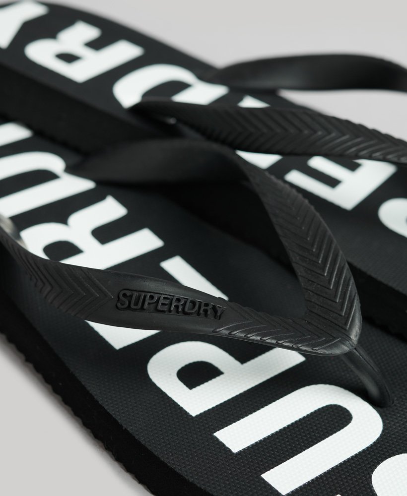 code core sport flip flops in zwartwit