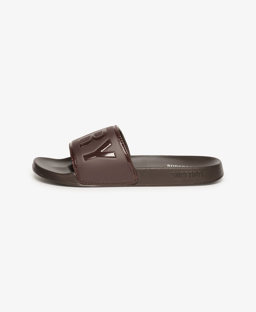 core pool sliders in donker eikenbruin