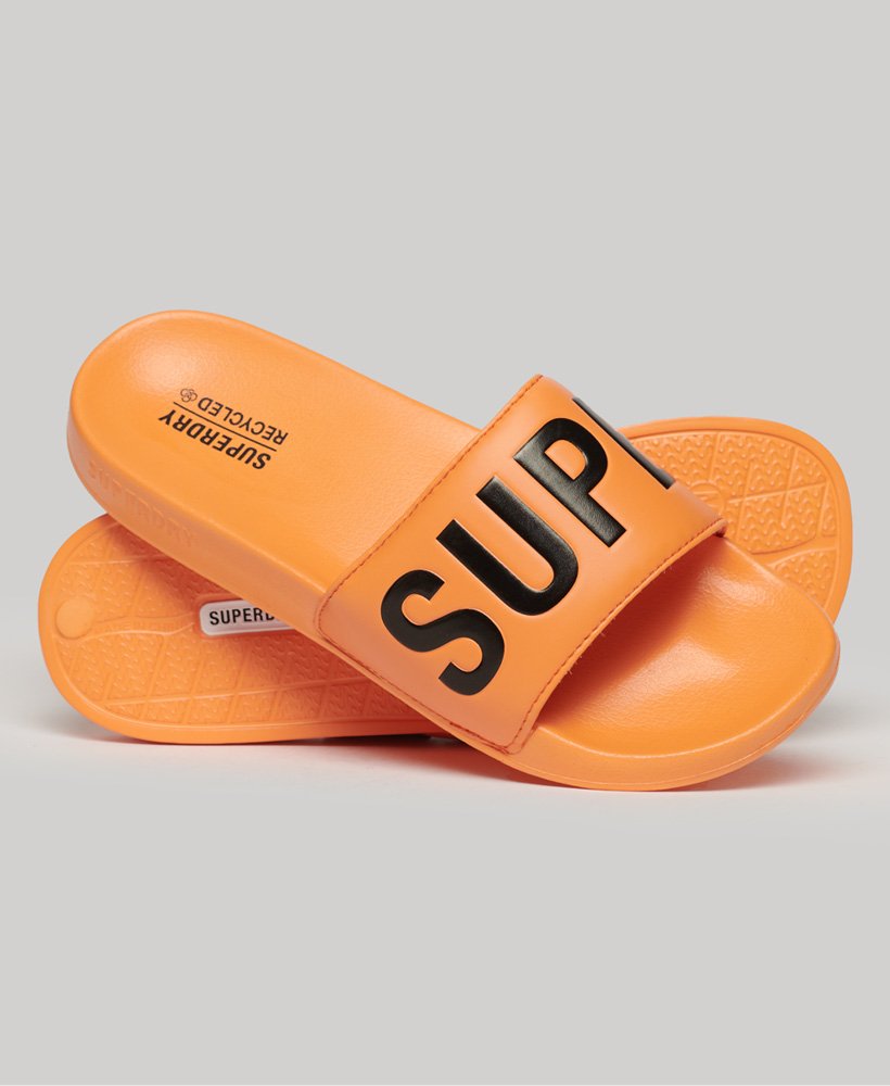 core pool sliders in fel goudgeelzwart