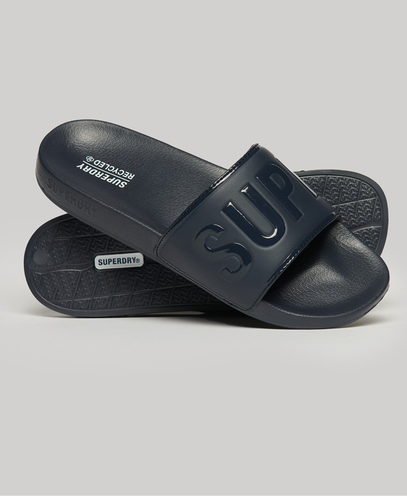 core pool sliders in baltisch blauw