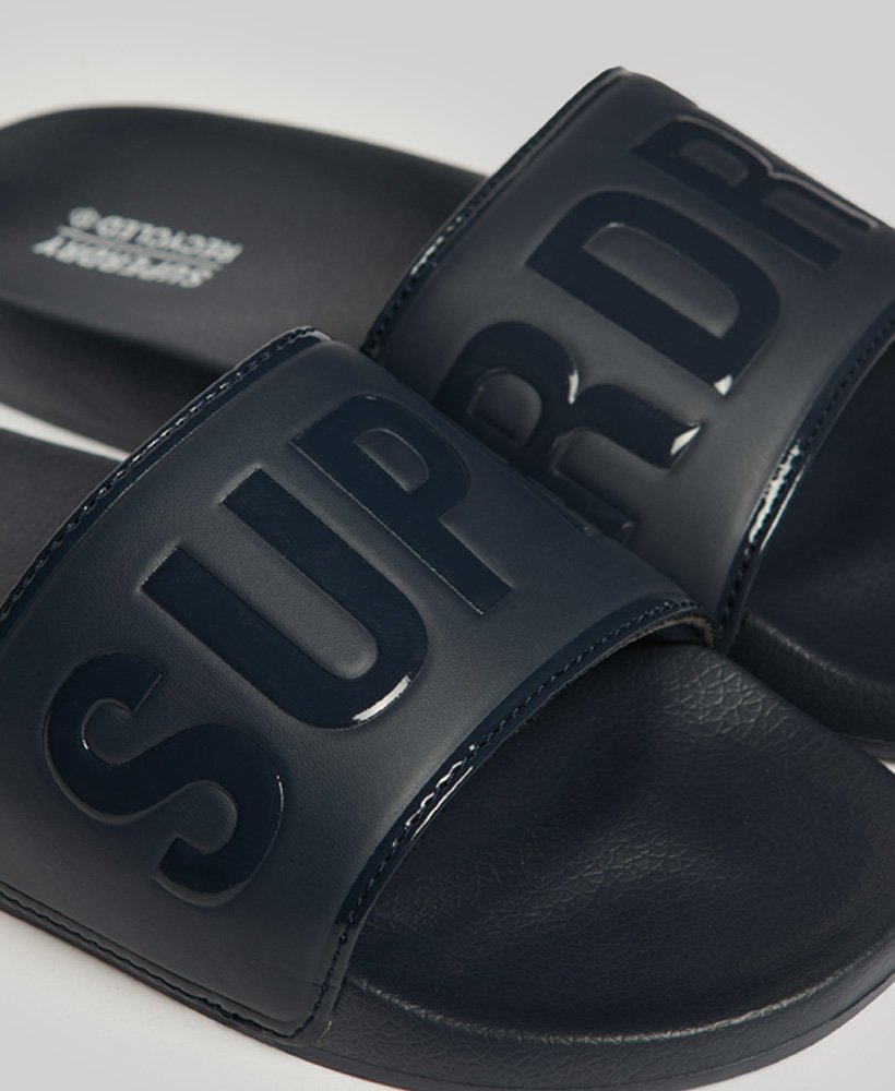core pool sliders in baltisch blauw