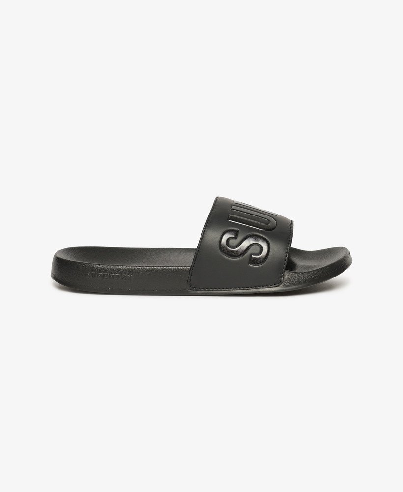 vegan core zwembadslippers in zwartzwart