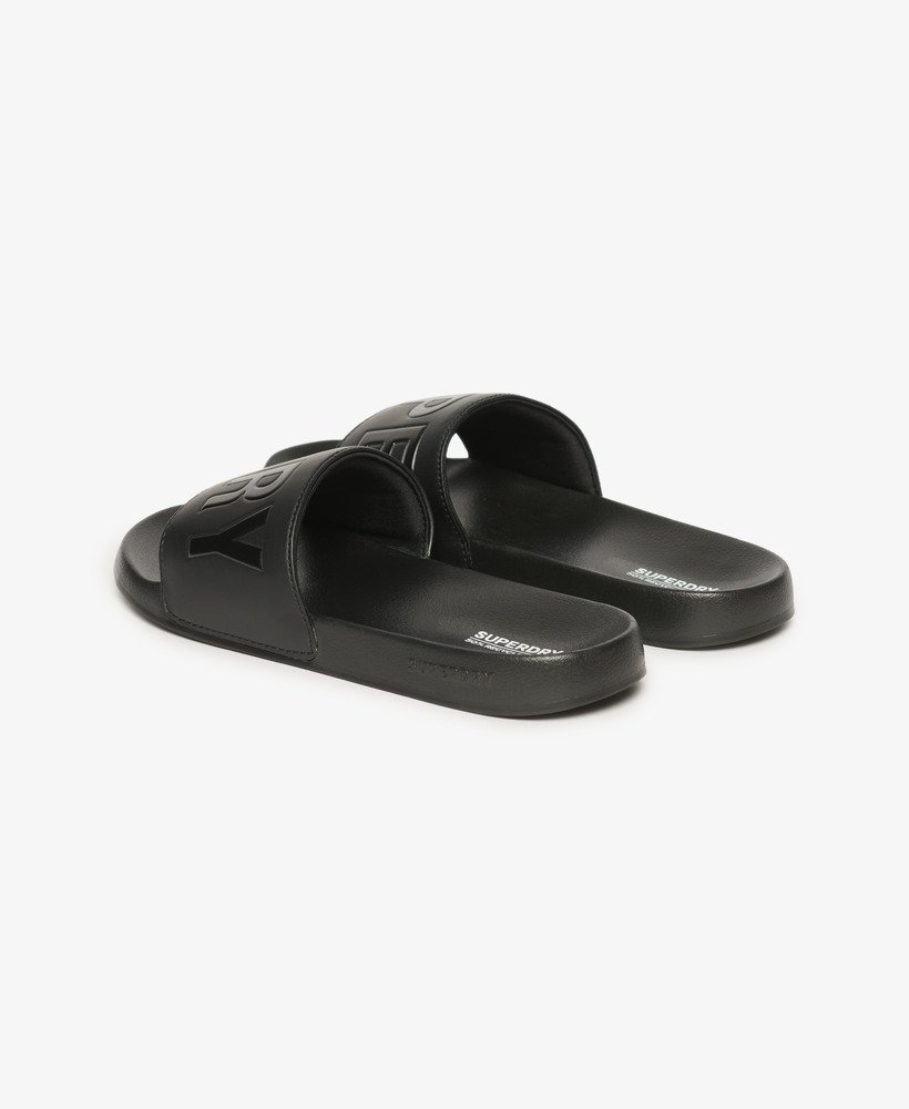 vegan core zwembadslippers in zwartzwart