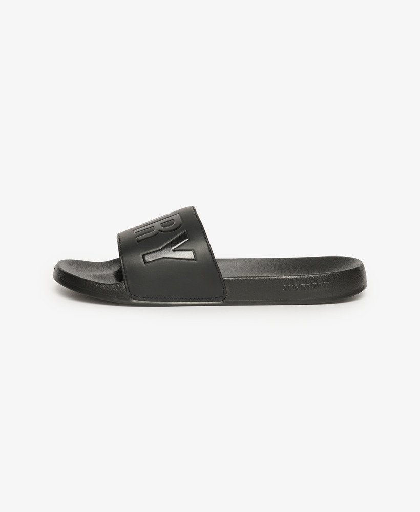 vegan core zwembadslippers in zwartzwart