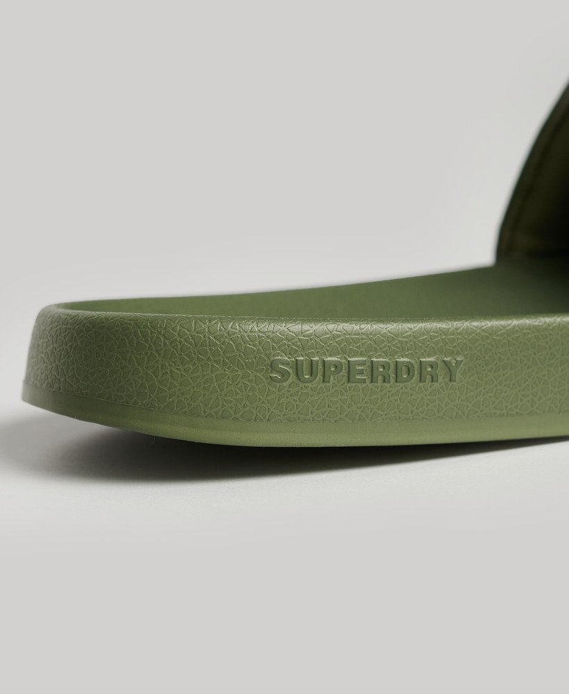 vegan core pool sliders in olive khakiolive khaki
