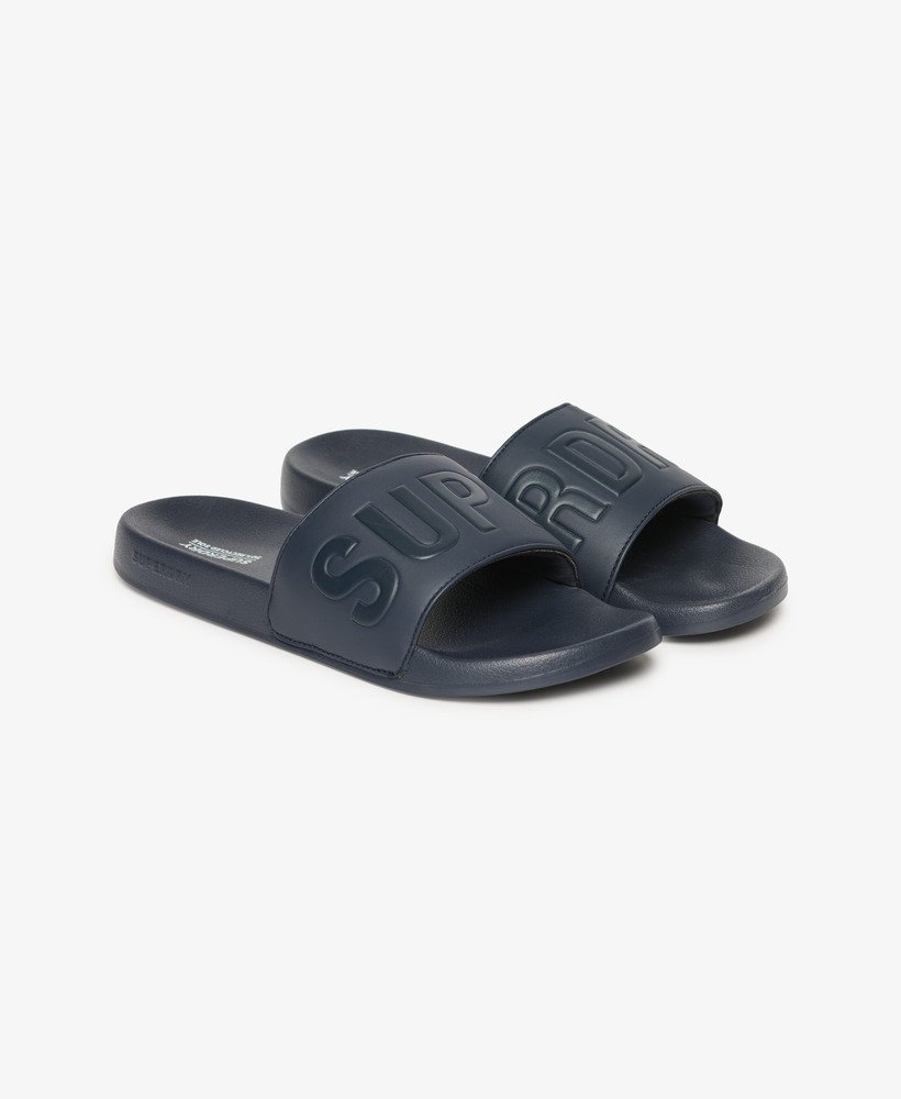 vegan core zwembadslippers in diepblauwdiepblauw