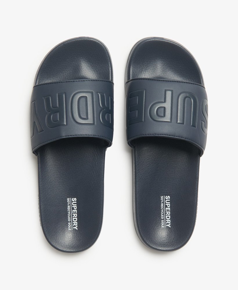 vegan core zwembadslippers in diepblauwdiepblauw