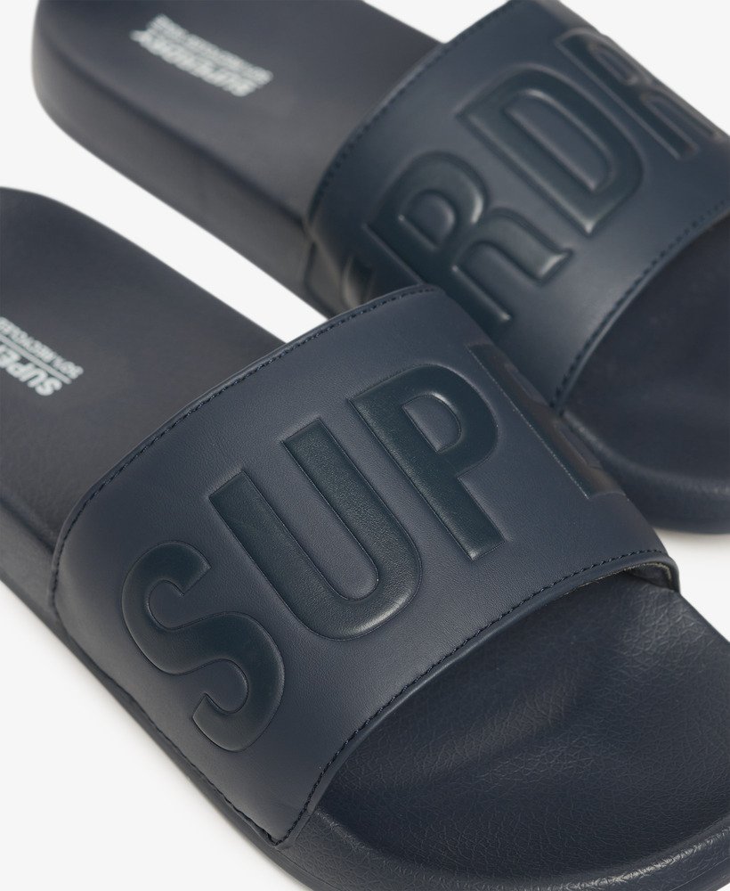 vegan core zwembadslippers in diepblauwdiepblauw
