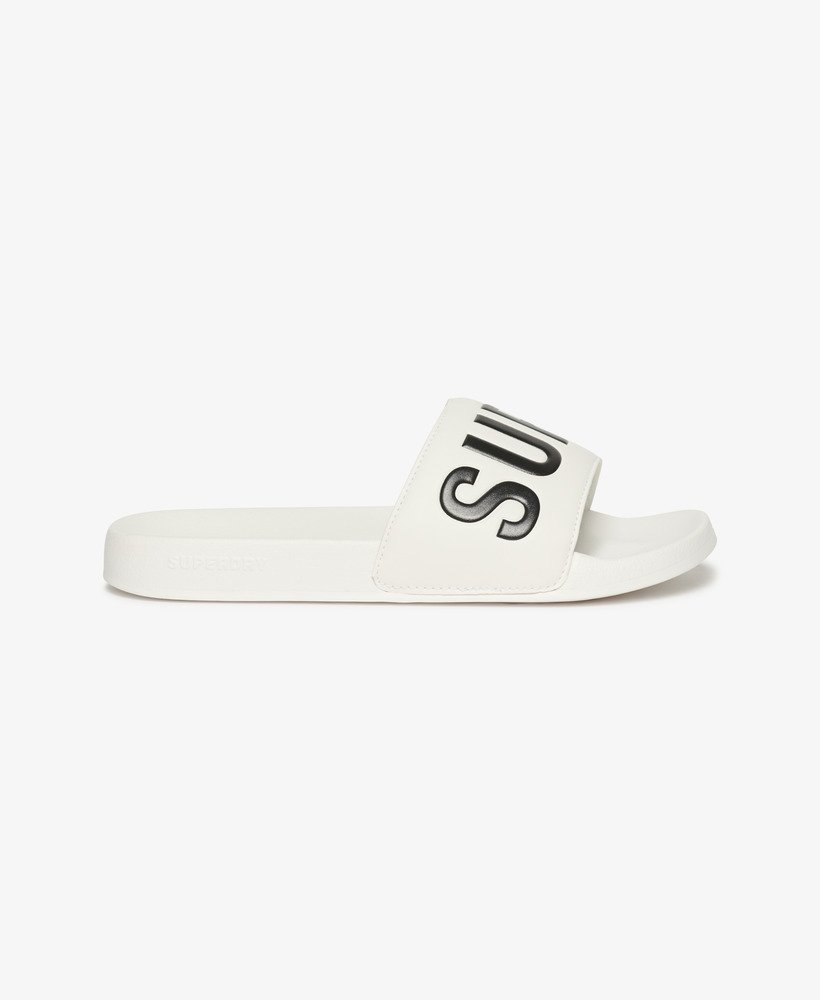 vegan core zwembadslippers in opticblack