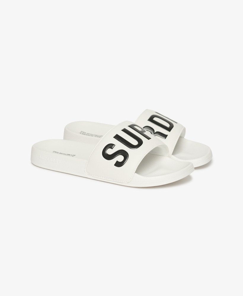 vegan core zwembadslippers in opticblack