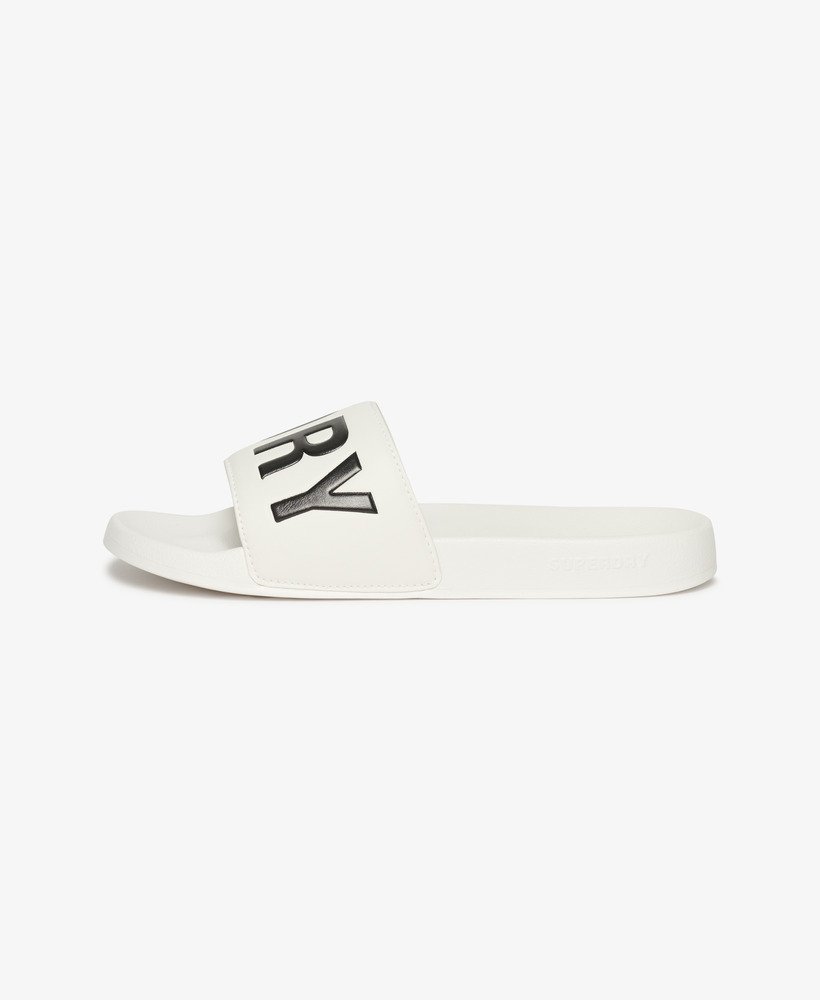 vegan core zwembadslippers in opticblack