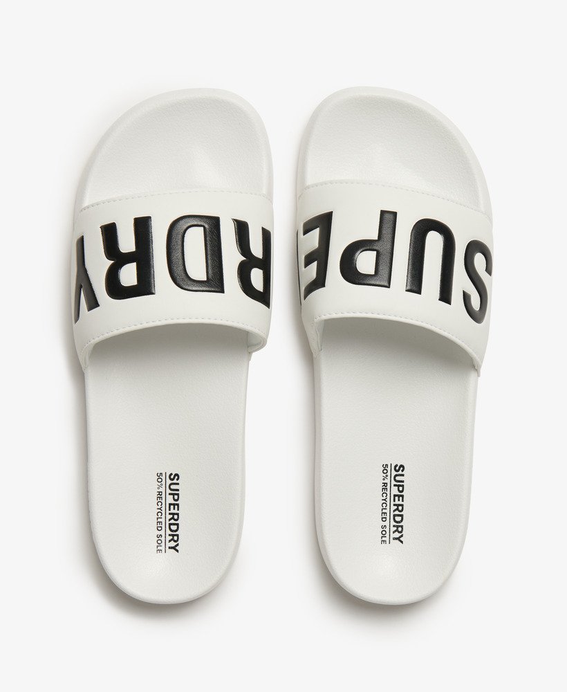 vegan core zwembadslippers in opticblack