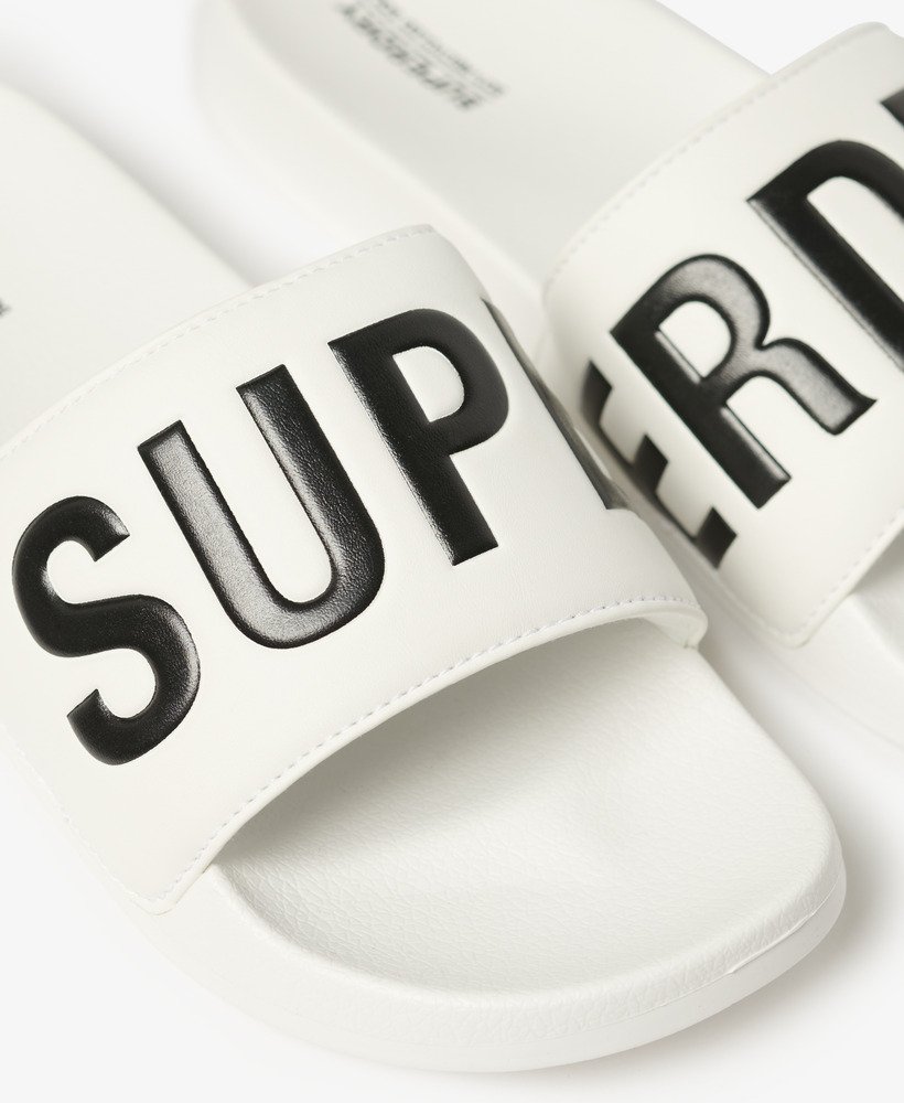 vegan core zwembadslippers in opticblack