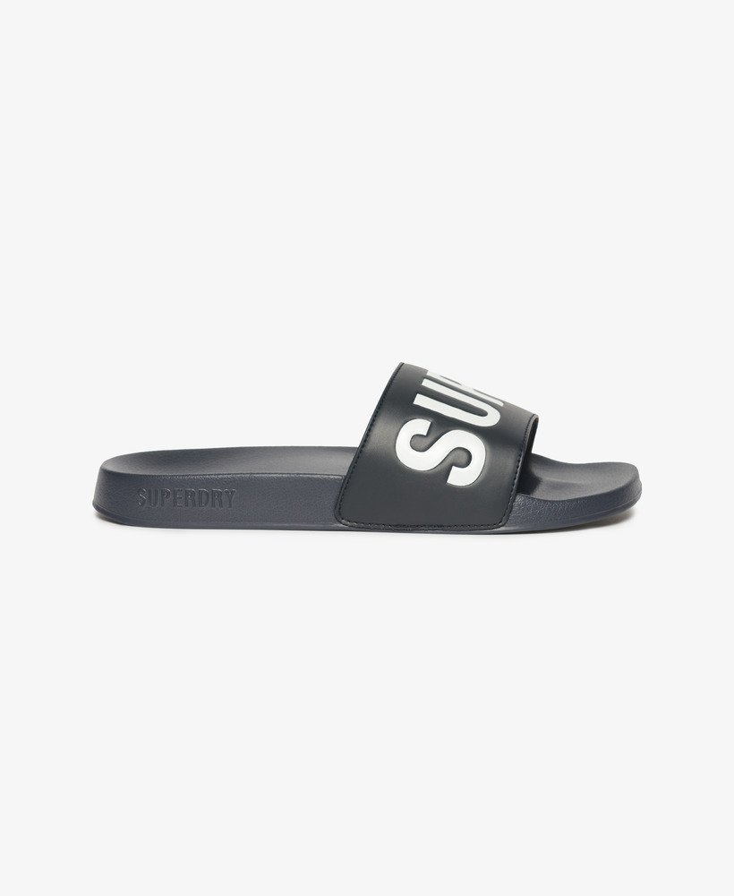 vegan core zwembadslippers in diepblauwoptisch