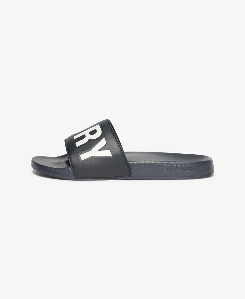 vegan core zwembadslippers in diepblauwoptisch