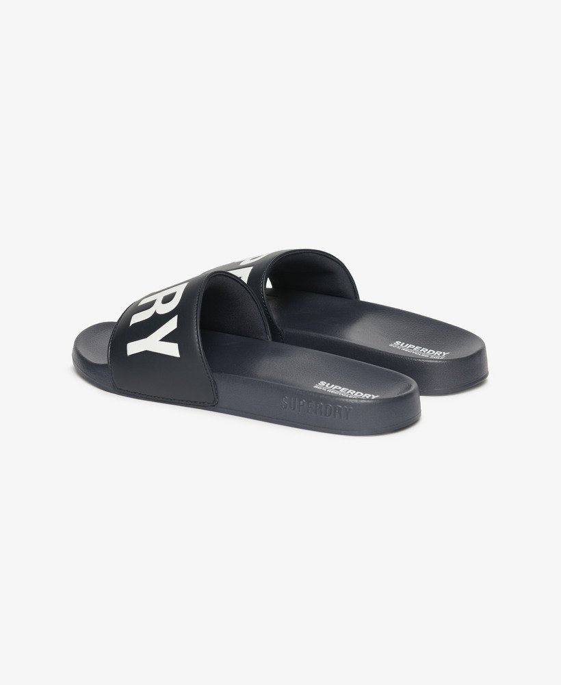 vegan core zwembadslippers in diepblauwoptisch
