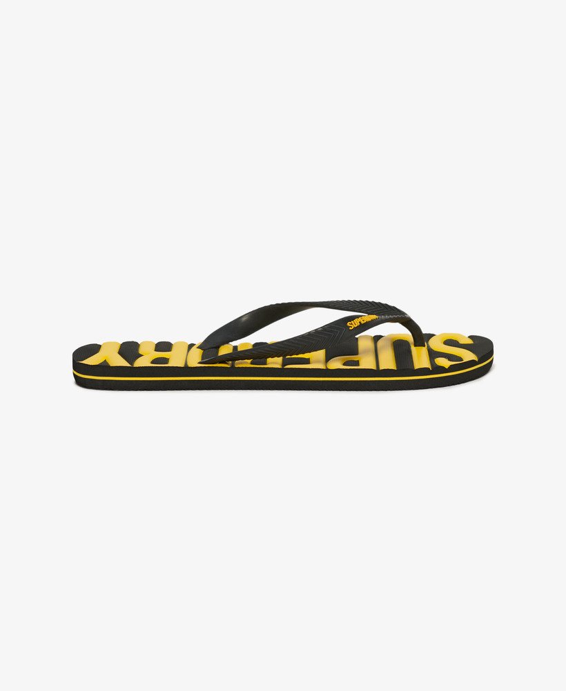 vintage veganistische teenslippers in zwart