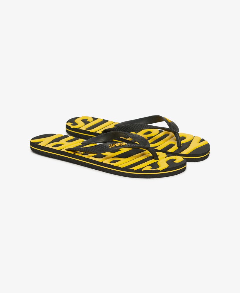 vintage veganistische teenslippers in zwart