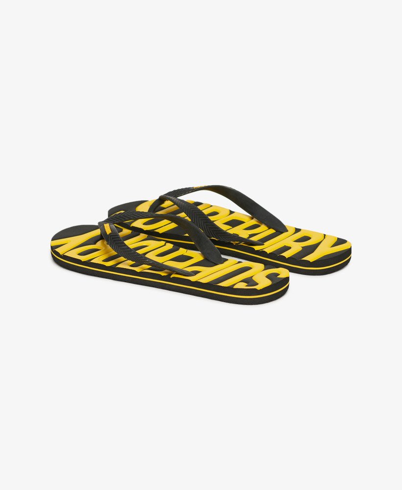 vintage veganistische teenslippers in zwart