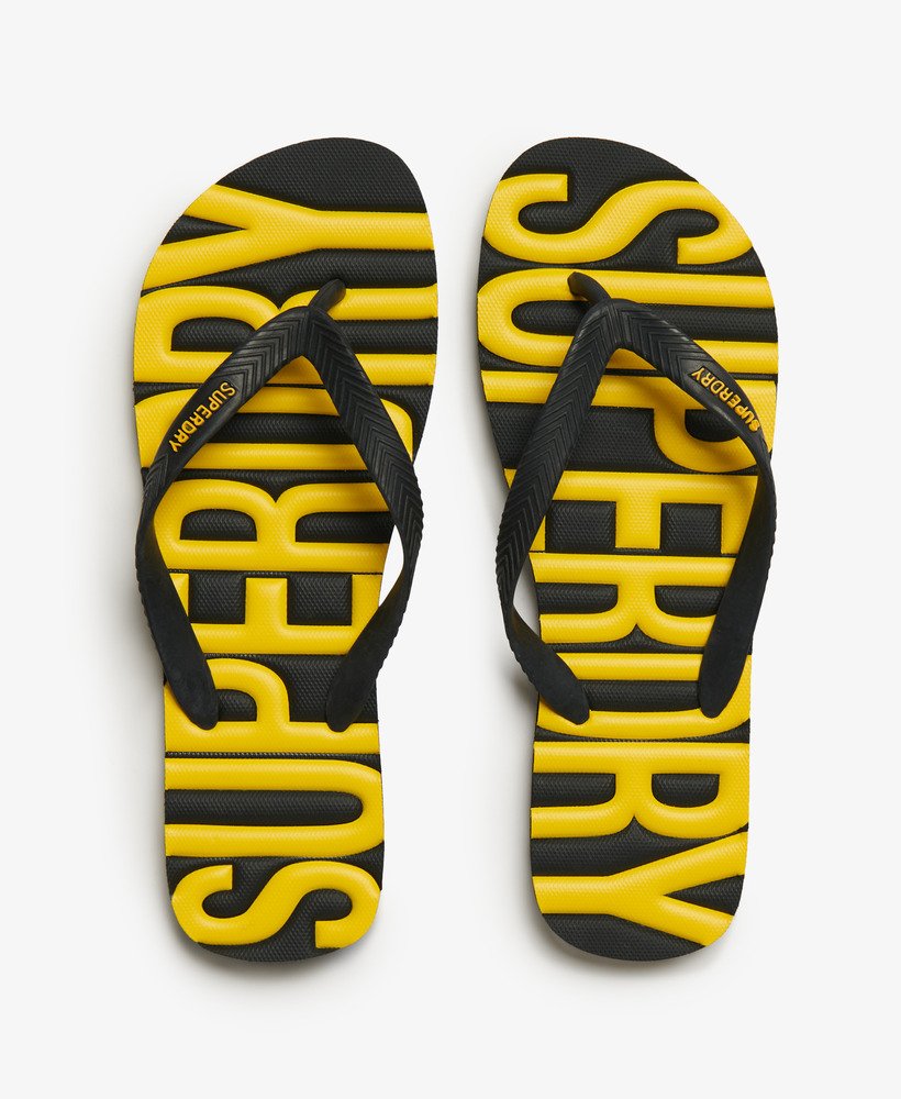vintage veganistische teenslippers in zwart
