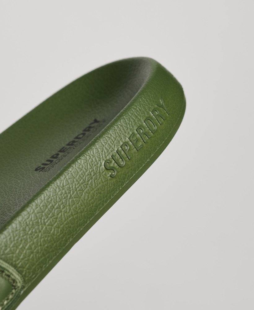 tarp vegan zwembadslippers in olijfgroenkhaki