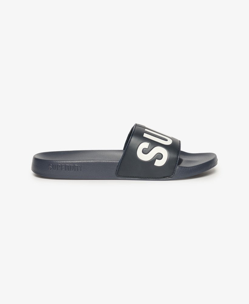 core vegan zwembadslippers in diepblauwoptisch