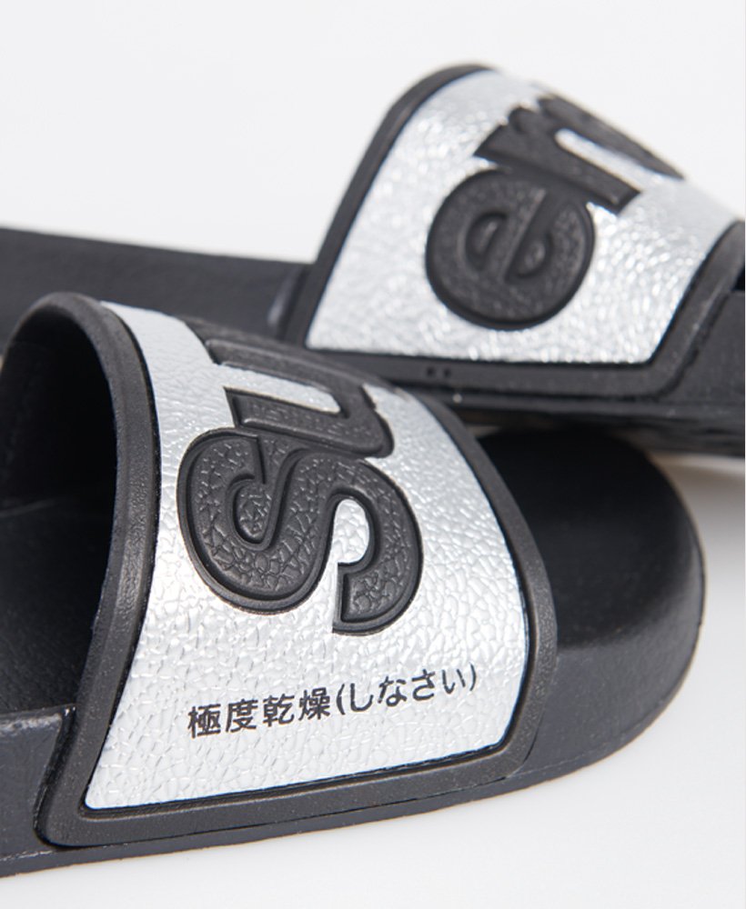 eva 2.0 zwembadslippers in zilver