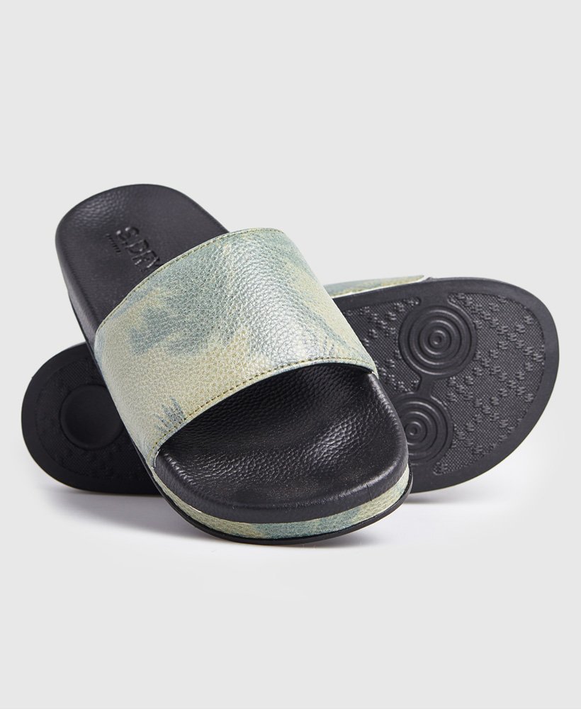 arizona flatform sliders in zwart