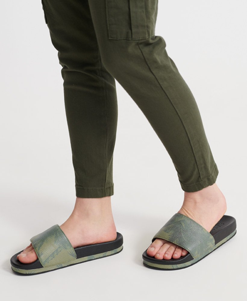 arizona flatform sliders in zwart