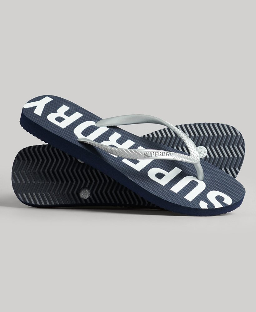 code core sport teenslippers in eclipse navymetallic silver