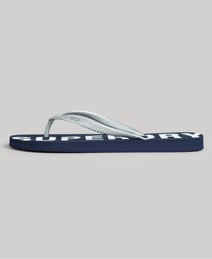code core sport teenslippers in eclipse navymetallic silver