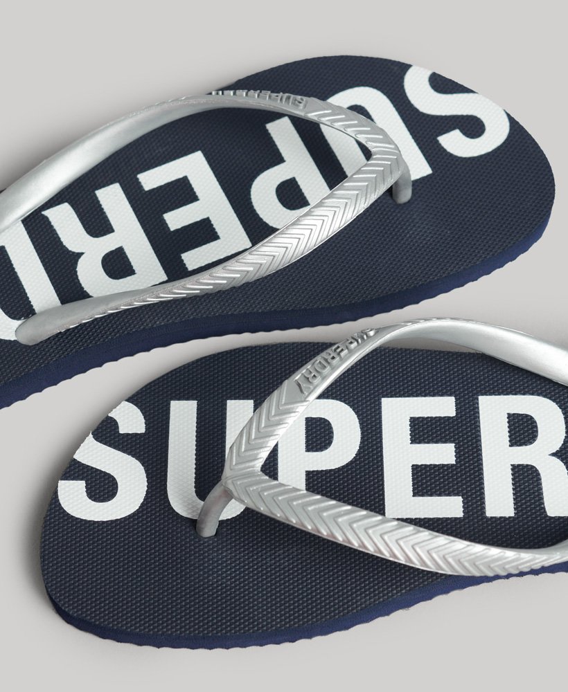 code core sport teenslippers in eclipse navymetallic silver