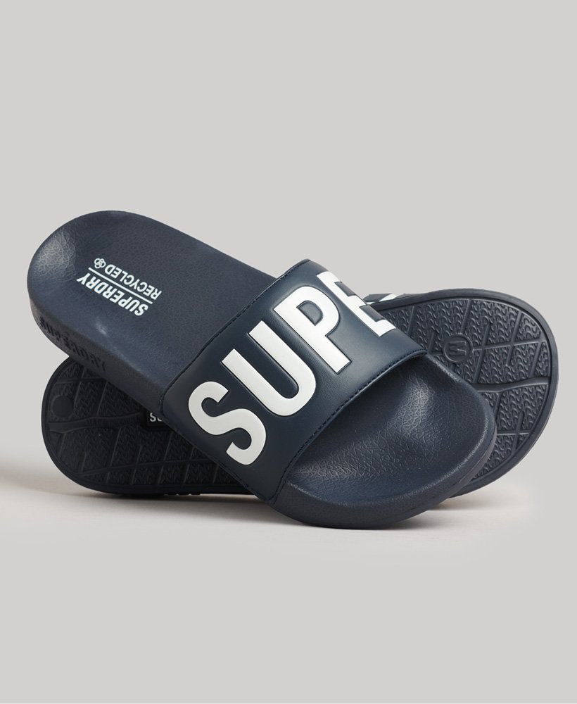 code core pool sliders in deep navyoptic